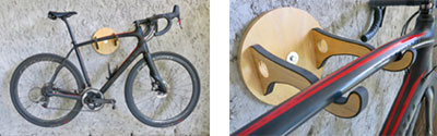 fishbone wall bicycle rack